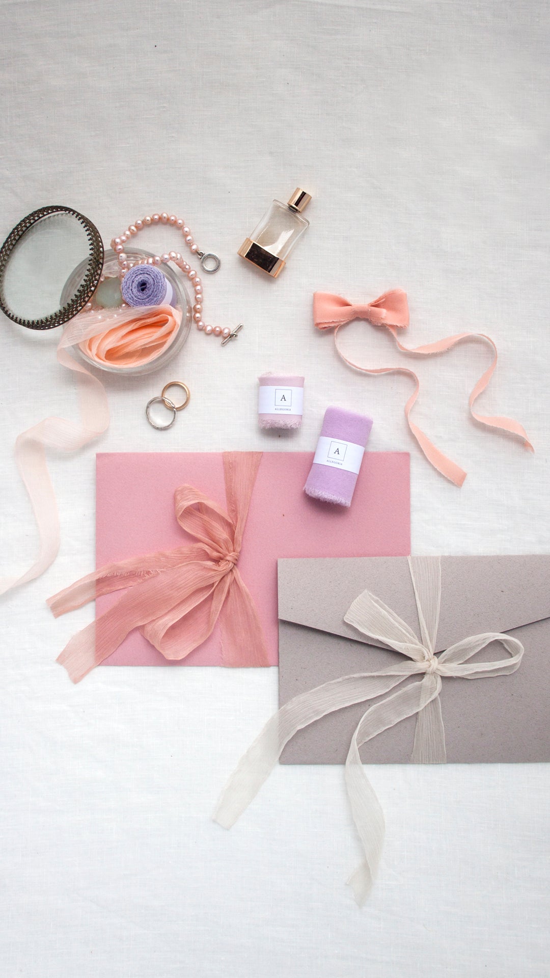 Invitation Closure Design 3 ways to close invitations and invitations with a ribbon – Allegoria ...