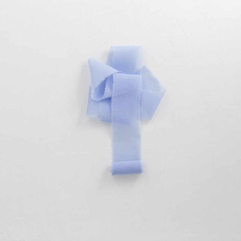 SFUMATO CIELO - Natural silk ribbon