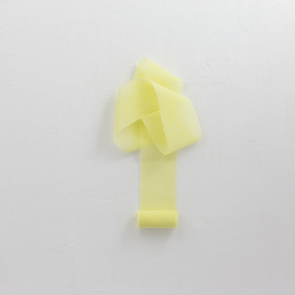 SFUMATO LIMONE - Natural silk ribbon