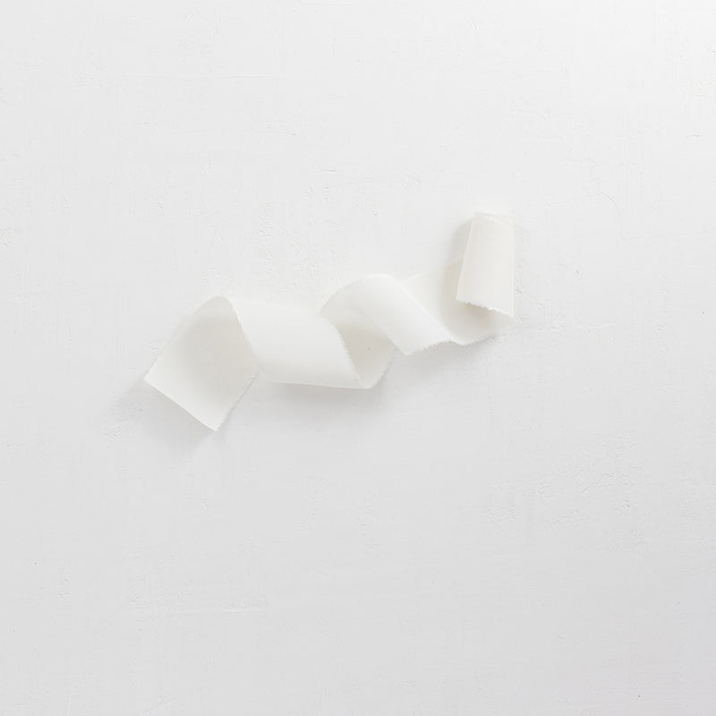 SINFONIA LATTE - Natural silk ribbon